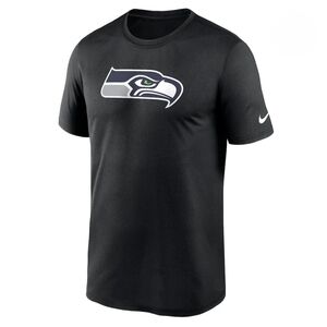 New Nike SEATTLE SEAHAWKS Primetime Legend Logo Black Performance T-Shirt XL NWT